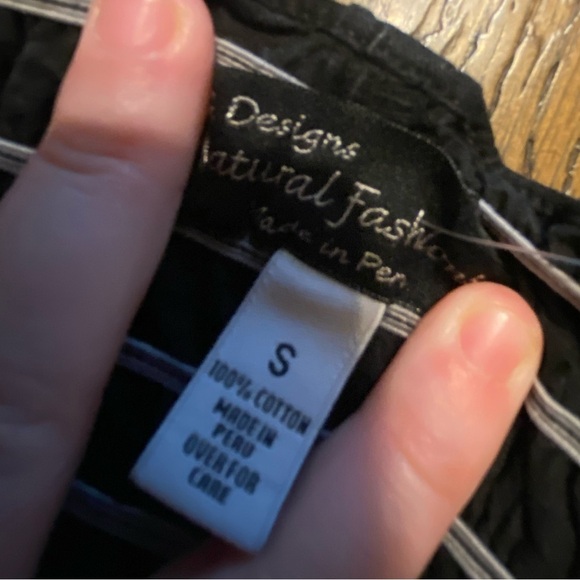 G. Designs Natural Fashion Black Flare Pants Size Small B28 - Picture 2 of 5